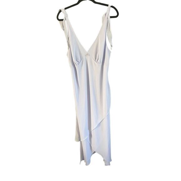 Cabernet Womens White V-Neck Sleeveless Asymmetrical Hem Dress With Robe Size XL - Picture 1 of 16